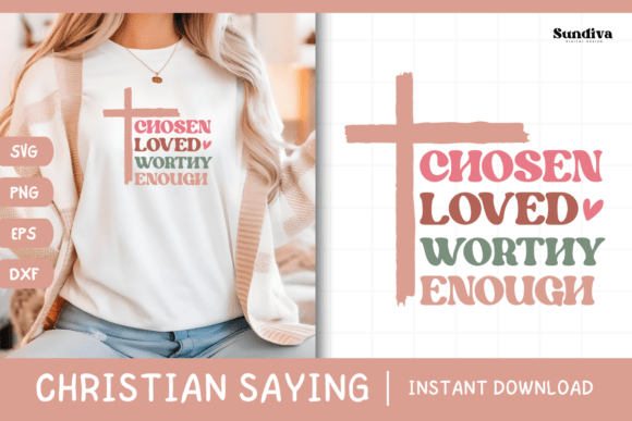 Christian Quote SVG V2: Faith Saying 12 Graphics for Crafts