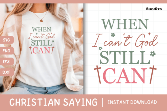 Christian Quote SVG V2 - Faith Saying 14 Graphics