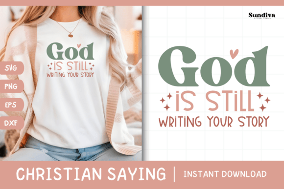 Christian Quote SVG V2: Faith Saying 9 Graphics for Crafts