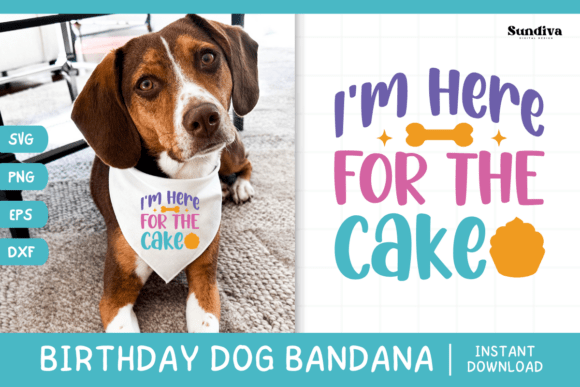 Cute Birthday Dog Bandana Quote SVG 14: Graphics for Crafts-Driven Brands