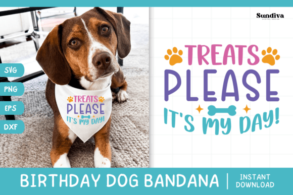 Cute Birthday Dog Bandana Quote SVG 19
