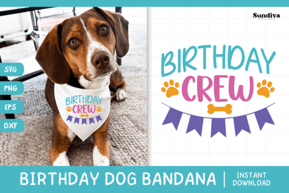 Cute Birthday Dog Bandana Quote SVG 20: Graphics for Crafts & Playful Branding