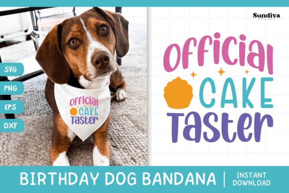 Cute Birthday Dog Bandana Quote SVG 4: Graphics for Crafts-Driven Branding