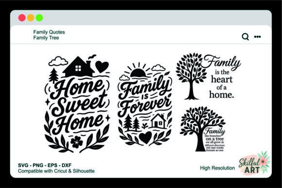 Family Quote SVG: Graphics for Crafts & Local Branding