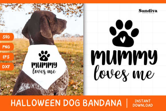 Funny Halloween Dog Bandana Quote SVG 11: Graphics for Crafts & Content