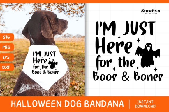 Funny Halloween Dog Bandana Quote SVG 15: Graphics for Crafts-Driven Brands