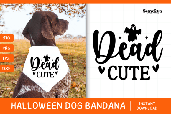 Funny Halloween Dog Bandana Quote SVG 25
