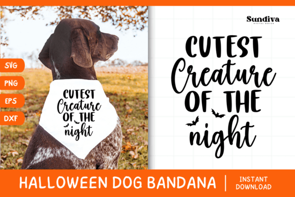 Funny Halloween Dog Bandana Quote SVG 27: Graphics for Crafts & Content