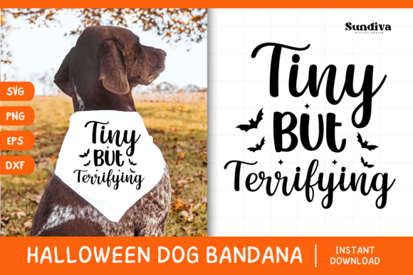Funny Halloween Dog Bandana Quote SVG 4