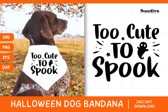 Funny Halloween Dog Bandana Quote SVG 5: Graphics for Crafts & Campaigns