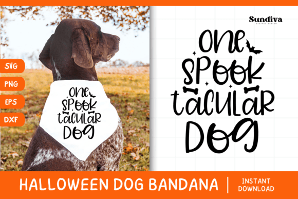 Funny Halloween Dog Bandana Quote SVG 8: Graphics for Crafts Sellers