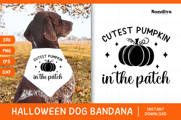 Funny Halloween Dog Bandana SVG 26 for Crafts & Graphics