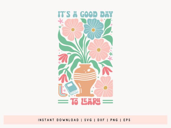 Teacher Boho Floral Quote SVG: Graphics for Crafts & Content