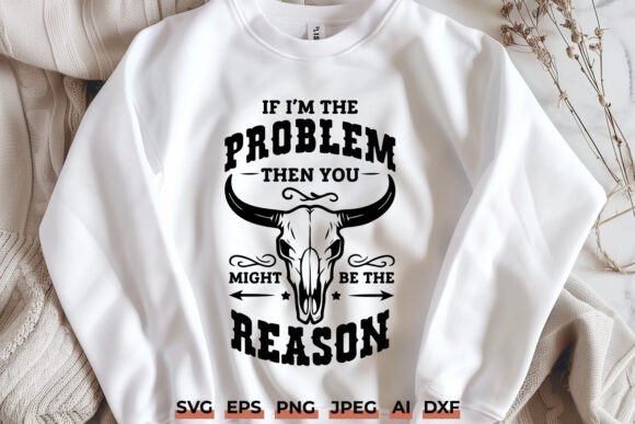 Western Skull Quote SVG: Funny Cowgirl Graphics for Crafts